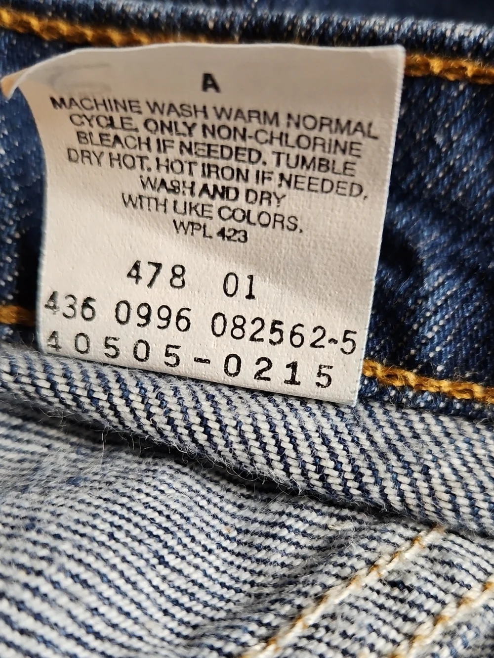 Levi's Men's Vintage 1996 505 Regular Straight Leg Jeans 38x32 Excellent cond.